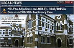 NCLT to Adjudicate on IA(I.B.C) - 3240/2025 in Guruanand Silk Mills Insolvency Case